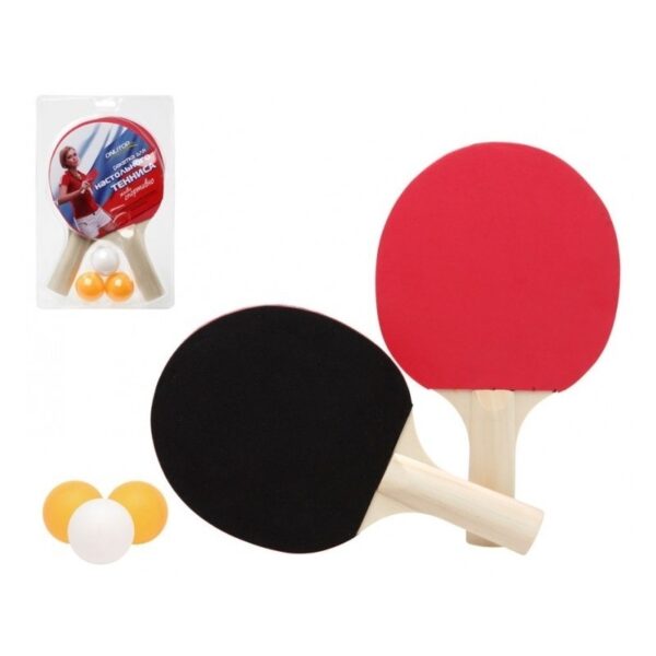 Tafeltennis set met 3 ballen - Action products