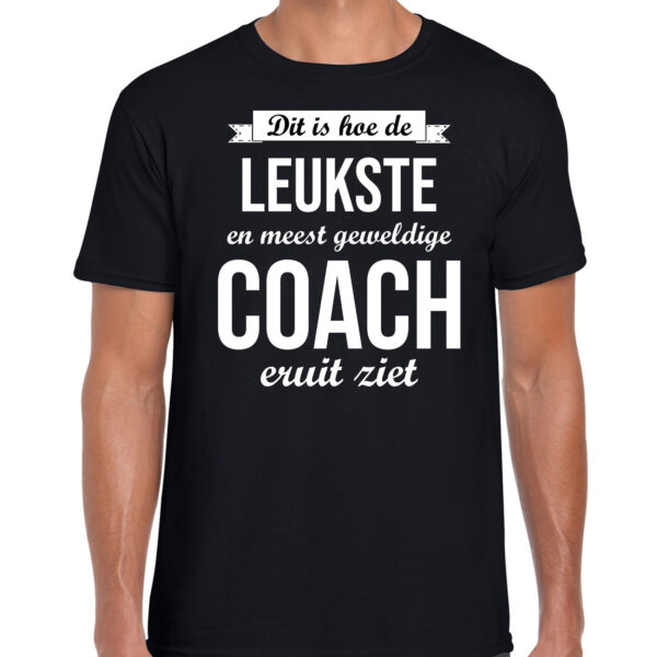 Geweldige coach t-shirt / kleding zwart heren - cadeau shirt
