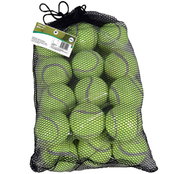 DID Tennisballen - 24x - geel - rubber/katoen - standaard formaat