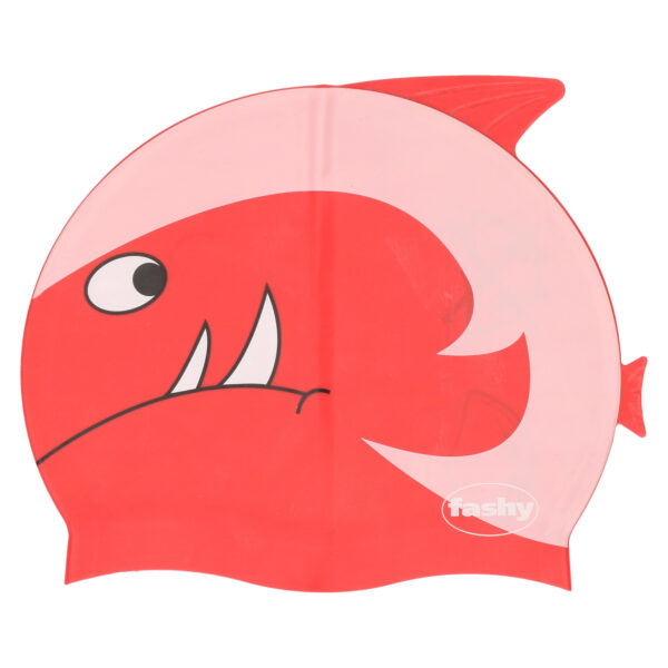 Rood /roze zwemmuts met vissen