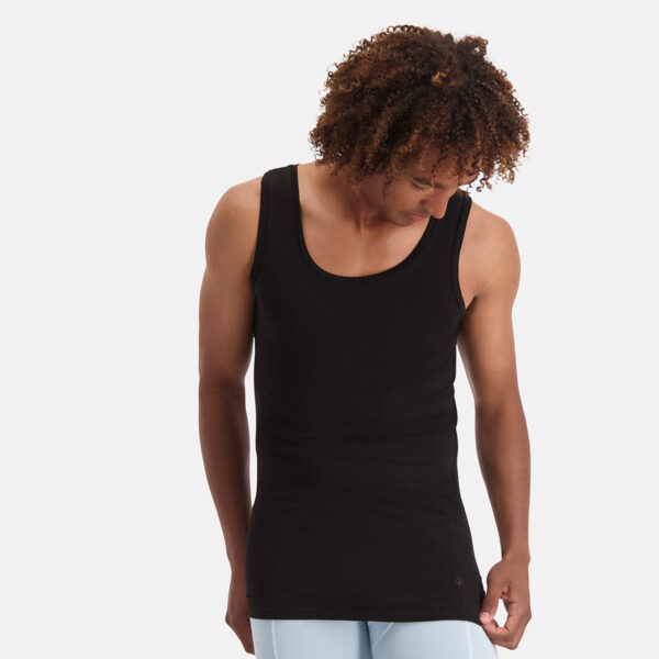 Singlet Stef (2-pack) - Zwart