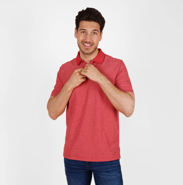 Heren Polo Fore | Rood Melange