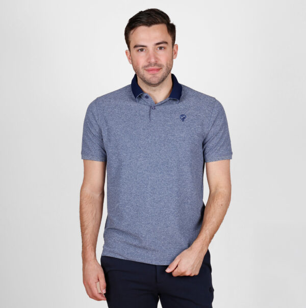 Heren Polo Fore | Donkerblauw Melange