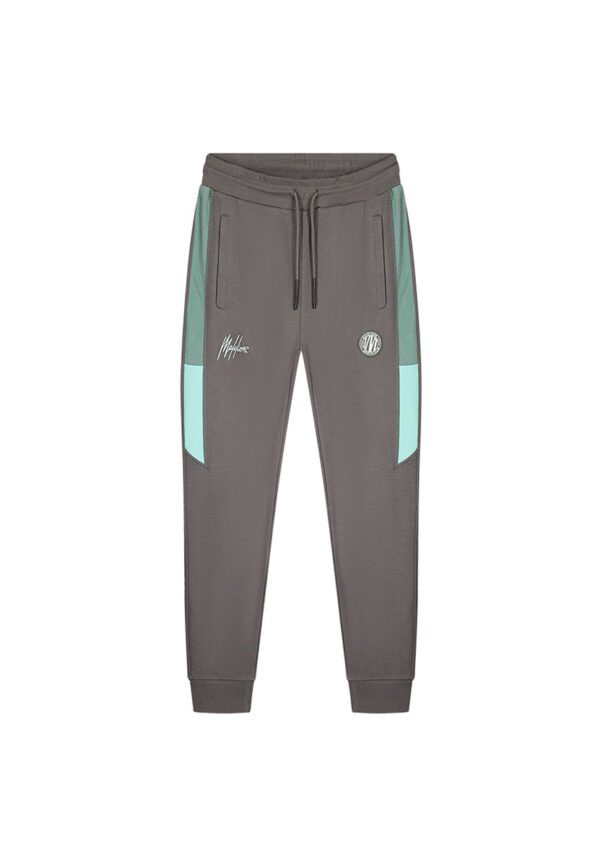 Malelions Sport Transfer Trackpants MS1-AW23-17-205 Grijs / Mint Groen-XXL maat XXL